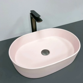 Раковина для ванной VBI VERONA 50 50x34 см керамика розовый матовый VBI-011316