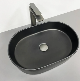 Раковина для ванної кімнати VBI VERONA 50 50x34 см кераміка чорний матовий VBI-011317