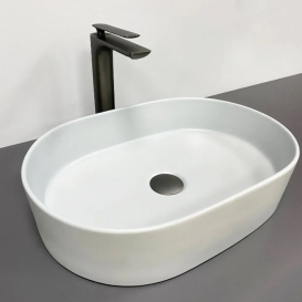 Раковина для ванної кімнати VBI VERONA 50 50x34 см кераміка сірий матовий VBI-011319