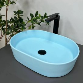 Раковина для ванної кімнати VBI VERONA 50 50x34 см кераміка синій матовий VBI-011321