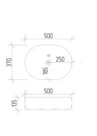 Раковина для ванної кімнати VBI VERONA 50 50x37 см кераміка білий VBI-011300
