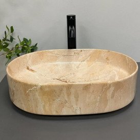 Раковина для ванной VBI Verona 50х37 см керамика travertine glossy VBI-011326
