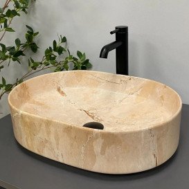 Раковина для ванной VBI Verona 50х37 см керамика travertine glossy VBI-011326