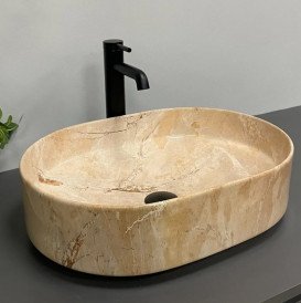 Раковина для ванной VBI Verona 50х37 см керамика travertine glossy VBI-011326