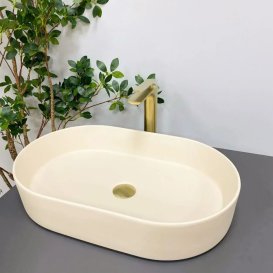 Раковина для ванной VBI VERONA 60 60,5x39 см керамика бежевый матовый VBI-011323