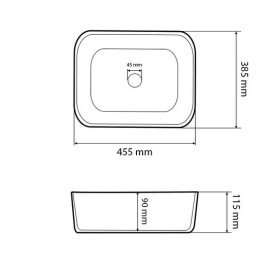 Раковина для ванной VBI Vestone 45,5х38,5 см керамика белый VBI-017000