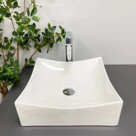 Раковина для ванної кімнати VBI VIAREGGIO 40x40 см кераміка білий VBI-016200