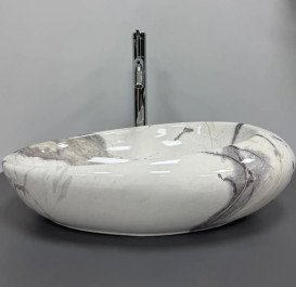 Раковина для ванной VBI Vicenza 49х31 см керамика sand glossy VBI-014803