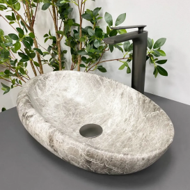 Раковина для ванної кімнати VBI VICENZA 49x31 см кераміка луна матова VBI-014801