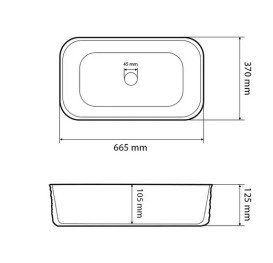 Раковина для ванної VBI Volturino 66,5х37 см кераміка білий VBI-012619