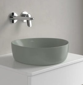 Раковина для ванной Villeroy & Boch Antao 40х39,5 см TitanCeram CeramicPlus Morning Green зеленый 4A7240R8