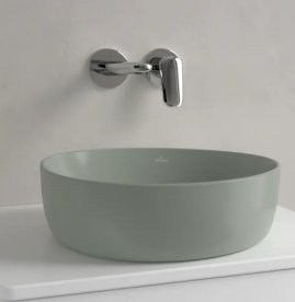 Раковина для ванной Villeroy & Boch Antao 40х39,5 см TitanCeram CeramicPlus Morning Green зеленый 4A7240R8
