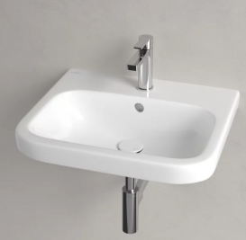 Раковина для ванної кімнати Villeroy & Boch Architectura 55х47 см шліфована санітарна кераміка альпійський білий CeramicPlus 41885GR1