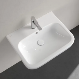 Раковина для ванної кімнати Villeroy & Boch Architectura 60х47 см шліфована санітарна кераміка альпійський білий CeramicPlus 41886GR1