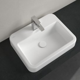 Раковина для ванної кімнати Villeroy & Boch Architectura 55х43 см санітарна кераміка альпійський білий 41935601