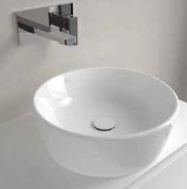 Раковина для ванной Villeroy & Boch Architectura ⌀45 см санитарная керамика альпийский белый CeramicPlus 5A2545R1