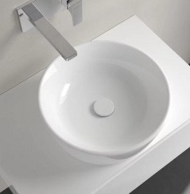 Раковина для ванної кімнати Villeroy & Boch Architectura ⌀45 см санітарна кераміка альпійський білий 5A254601