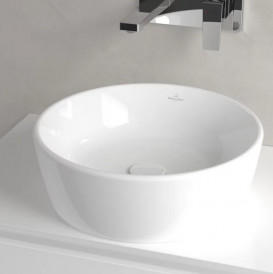 Раковина для ванной Villeroy & Boch Architectura ⌀45 см санитарная керамика альпийский белый CeramicPlus 5A2546R1