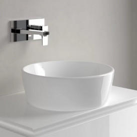 Раковина для ванной Villeroy & Boch Architectura ⌀45 см санитарная керамика альпийский белый CeramicPlus 5A2546R1