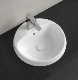 Раковина для ванной Villeroy & Boch Architectura ⌀45 см санитарная керамика альпийский белый 5A654501