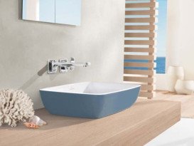 Раковина для ванної кімнати Villeroy & Boch Artis 58х38,5 см без переливу TitanCeram ocean 417258BCW2