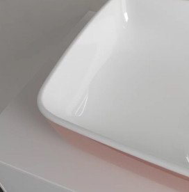 Раковина для ванної Villeroy & Boch Artis 58х38,5 см без переливу TitanCeram powder (пудра) 417258BCT0