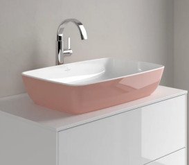 Раковина для ванної Villeroy & Boch Artis 58х38,5 см без переливу TitanCeram powder (пудра) 417258BCT0