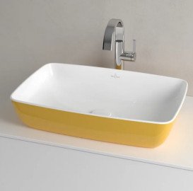 Раковина для ванной Villeroy & Boch Artis 58х38,5 см без перелива TitanCeram Indian summer (желтый) 417258BCW9