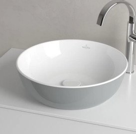 Раковина для ванной Villeroy & Boch Artis ⌀43 см без перелива TitanCeram french linen 417943BCT7