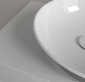 Раковина для ванной Villeroy & Boch Artis ⌀43 см без перелива TitanCeram french linen 417943BCT7