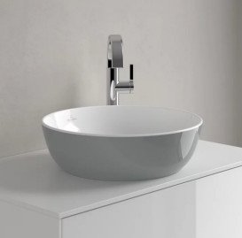 Раковина для ванной Villeroy & Boch Artis ⌀43 см без перелива TitanCeram french linen 417943BCT7