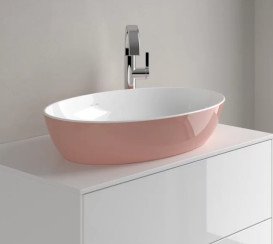 Раковина для ванной Villeroy & Boch Artis 61х41 см без перелива TitanCeram powder (пудра) 419861BCT0