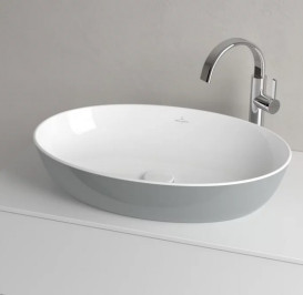 Раковина для ванной Villeroy & Boch Artis 61х41 см без перелива TitanCeram french linen 419861BCT7