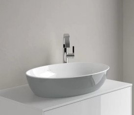 Раковина для ванной Villeroy & Boch Artis 61х41 см без перелива TitanCeram french linen 419861BCT7