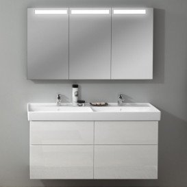 Раковина для ванної Villeroy & Boch Collaro 130x47 см подвійна з переливом білий альпійський TitanCeram 4A34D401