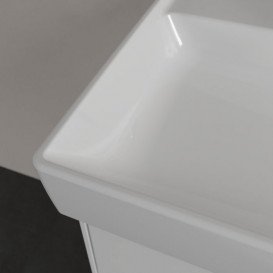 Раковина для ванної Villeroy & Boch Collaro 130x47 см подвійна з переливом білий альпійський TitanCeram 4A34D401