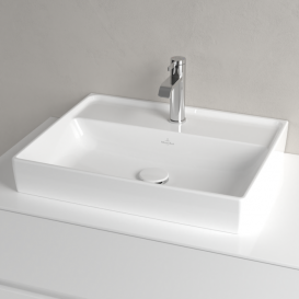 Раковина для ванної Villeroy & Boch Collaro 55x44 см без переливу білий альпійський TitanCeram 4A335601