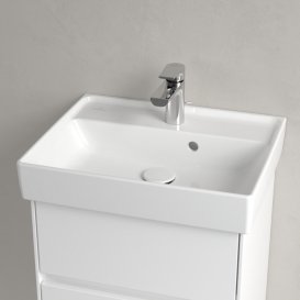 Раковина для ванної Villeroy & Boch Collaro 50x40 см з переливом білий альпійський CeramicPlus 433450R1