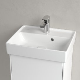 Раковина для ванної Villeroy & Boch Collaro 45x37 см з переливом білий альпійський TitanCeram 43344501