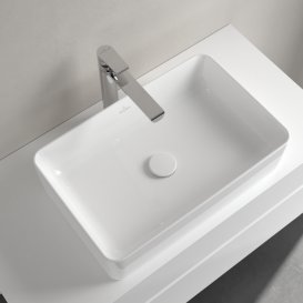 Раковина для ванної Villeroy & Boch Collaro 56x36 см накладна камінь білий CeramicPlus 4A2056RW
