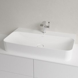 Раковина для ванної Villeroy & Boch Finion 80х47 см кераміка CeramicPlus білий альпійський 41688CR1