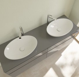 Раковина для ванної Villeroy & Boch Loop & Friends 56х38 см кераміка CeramicPlus білий альпійський 4A4701R1