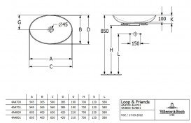 Раковина для ванної Villeroy & Boch Loop & Friends 56х38 см кераміка CeramicPlus білий альпійський 4A4701R1