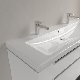 Раковина для ванної кімнати Villeroy & Boch Subway 2.0 130х47 см санітарна кераміка CeramicPlus альпійський білий 7176D2R1