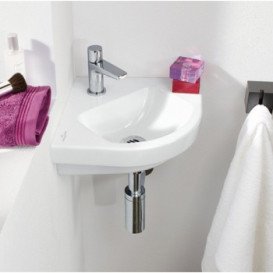 Раковина для ванной Villeroy & Boch Subway 2.0 32х32 см санитарная керамика CeramicPlus альпийский белый 731945R1