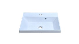 Раковина для ванной Vivia Idea 55 55х35 см искусственный камень белый А0054083