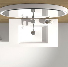 Раковина для ванной врезная IStone Illumina белый матовый WD38446