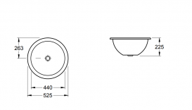Раковина для ванної вбудована Villeroy & Boch колекція Loop & Friends біла 61804301