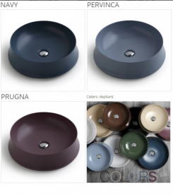 Раковина для ванної накладна Simas колекція Sharp біла SH01