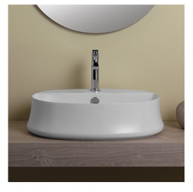 Раковина для ванної накладна Simas колекція Sharp біла SH05